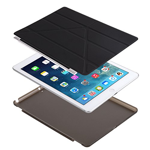Dongke iPad 9.7 2017 Hülle,Smart Cover mit Auto aufwachen / Schlaf Funktion und Stanfunktion für Neue Apple 9.7″ iPad 2017 (Schwarz) - 8