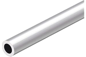 SOURCING MAP Tubo Redondo de 6063 Aluminio, Tubo de Aluminio, 17mm Diámetro Externo, 11mm Diámetro Interior, 300mm Longitud, Tubos Rectos sin Costuras