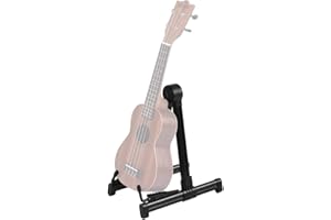 Ducomi Porta Chitarra da Terra, Stand Pieghevole Porta Chitarre Classica, Acustica, Elettrica e Basso, Supporto Terra per Strumenti Musicali, Cavalletto Poggiachitarra (Pieghevole 1 Chitarra, 1 pcs)