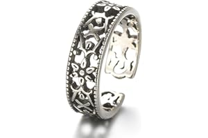 YAZILIND s925 Plateado Mujer Anillo Abierto Ajustable Amistad Hombres de la Vendimia Regalo de la joyería