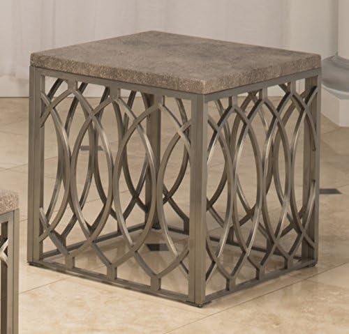 New Classic Chairside Table, Metal, Gold