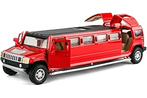 MOOKEENONE 1:32 Model Car Kids Toy Metal Diecast Car Limousine Model for Hummer