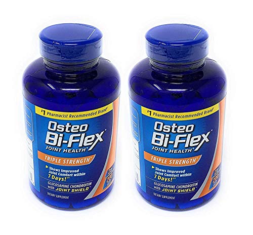 Osteo Bi-Flex Triple Fuerza, 200 Tabletas Paquete doble (Osteo Bi-Flex Triple Strength, Glucosamina condroitina con Joint Shield) - Ayuda a fortalecer tus articulaciones y apoya la movilidad  