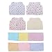 Orange and Orchid Baby Cotton Nappy 6 Pcs and Jabla 4 pcs for just born - Print might vary RS.549.00