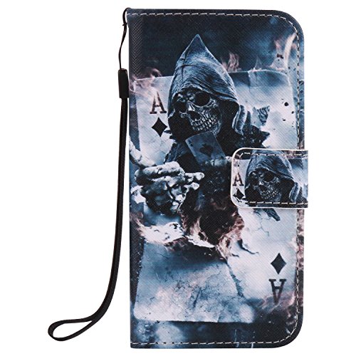 Feeltech Samsung Galaxy S7 Hülle PU-Leder und Brieftasche Bunte Muster Fall mit Magnetverschluss, Hybrid-Kickstand mit Stand-Funktion, schlagen Sie schützende weiche TPU Stoßstangenabdeckung und Kreditkartenhalter für Samsung Galaxy S7 Handgelenk Bügel-Buch-Art-Geldbeutel-Tasche mit 2 In 1 Berühren Sie Stift – Schürhaken - 2