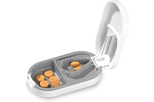 AUSYIWI Cortador de pastillas, cortador de pastillas con hoja para pastillas pequeñas y pastillas grandes, para dividir y llevar contigo medicamentos cotidianos