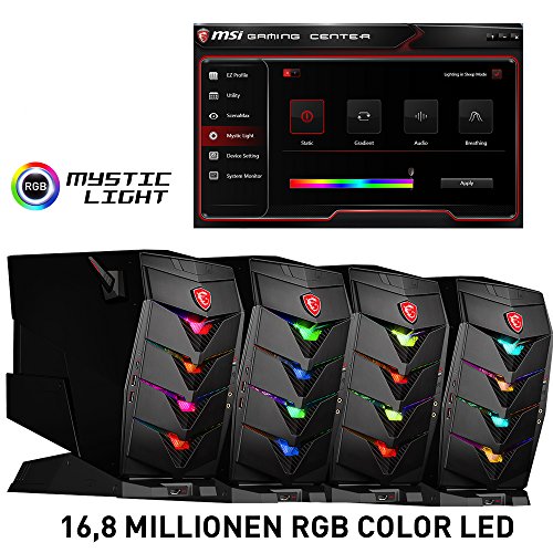 MSI Aegis 3 VR7RC-020DE Gaming-PC (Intel Core i7-7700, Nvidia GeForce GTX1060 6GB, 2 x 8GB DDR4, 256GB SSD, Windows 10 Home) schwarz - 6