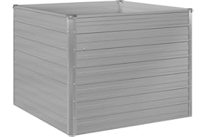 ‎VIDAXL vidaXL Hochbeet Verzinkter Stahl 100x100x77cm Gartenbeet Gemüsebeet Pflanzbeet