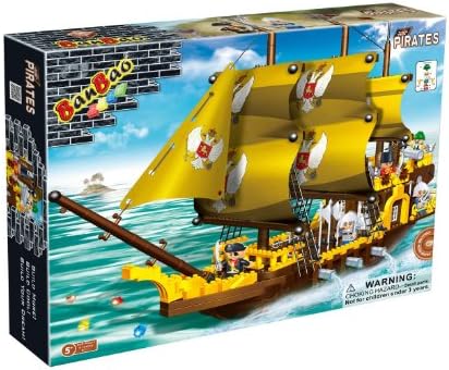 Best Seller Games &amp; Toys BanBao Building Blocks Bricks Construction Invincible Galleon Ship Boat - Little Builder Fun Gift Present for Stocking Fillers, Xmas, Christmas, Easter, Birthdays, Pocket Money Treat or Reward Idea - Child Boys Boy Kids Children - One Supplied