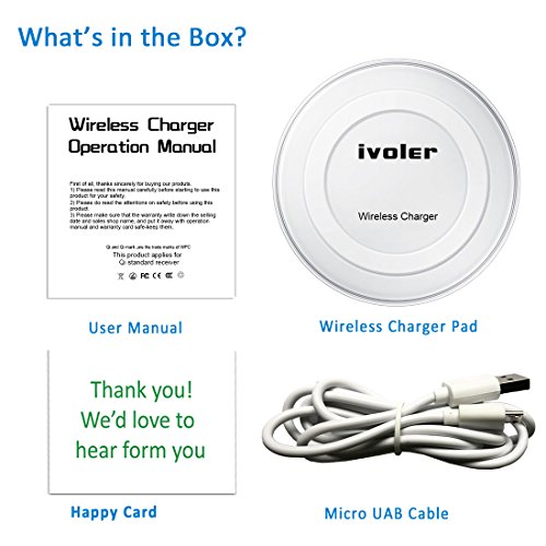 Chargeur Sans Fil iPhone X   8   8 Plus  iVoler Qi Chargeur sans Fil Mini Chargeur    Induction pour iPhone X   8   8 Plus  Samsung Galaxy S9   S9 Plus   S8   S8 Plus  S7   S7 Edge   S6   S6 Edge   S6 Edge Plus  Note 5   8  Nexus 5   6   7  Nokia Lumia 920 et d autres appareils compatibles QI  Sommeil Confortable   Capteur d   clairage intelligent   Pas comprend Adaptive  - Blanc