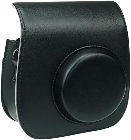 [Fujifilm Instax Mini 8/Mini9 Case] - Goocor Overall protection Instax Mini 8/8+/Mini9 Camera Case Bag With Soft PU Leather Material (Black)
