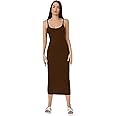 Aahwan Women's & Girls Midi Solid Cami Bodycon Casual Dress