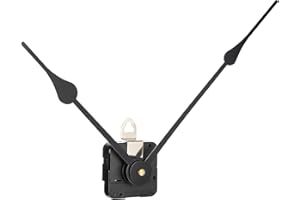 Hicarer Mecanismo de Movimiento de Reloj Alto par con Mano Larga de 230 mm/9,1 Pulgadas (Longitud del Mango 4/5 pulgadas/20 mm)