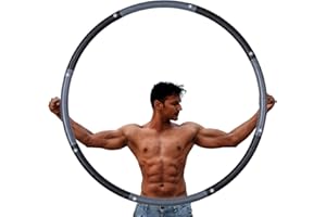 ‎JOOFANG joofang 2,3 KG Hula Hoop 8 Teile,100cm Reifen Fitness Erwachsene Einfach zusammensteckbar Abnehmen Hula Hoops Abnehmbare Abschnitte, Professionelle Hula Hoops zur Gewichtsreduktion Reifen