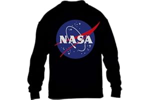 Shirtgeil NASA Logo Galaxy Streetwear Outfit Maglione per Bambini e Ragazzi