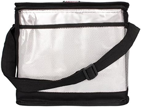 UKGOOD Latest Advanced Double-deck Aluminum Film Large 15L Multifunctional Heat/Cool preservation Insulated Bag Portable Waterproof Travel Lunch Bag Foldable Thermal Picnic Camping Cooler Bag for Adult, Men and Women (Black)