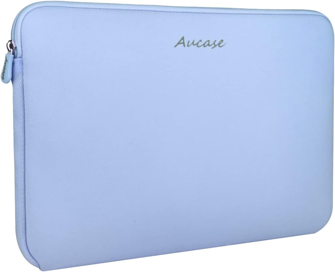 Aucase Laptop Case Sleeve 13.3 14 Inch, Thickest Lightest Water Resistant Neoprene Protective Laptop Bag for Men and Women, Compatible with MacBook 15.3''/ Air 15'' M3 M2, Chromebook