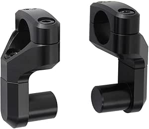 Vario-Lenkerverlegung mit Konverter Ø 22 auf 28 mm, Erhöhung/Verlegung variabel, schwarz