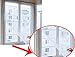 niceeshop(TM) DIY Type Mosquito Proof Window Net Mesh Screen (Transparent Color,5.6cm Wide)