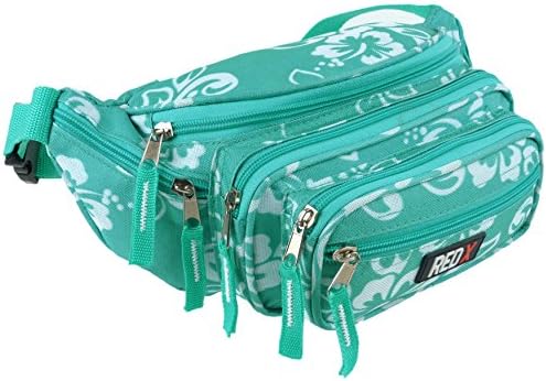 Ladies Mens Canvas Funky Waist BUM BAG Fanny Pack by RED X ® Travel Holiday Security