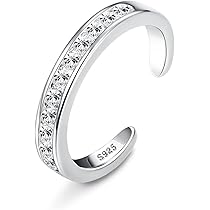 Anelli Di Punta Regolabili In Argento 925 Con Zirconi - Milacolato - Per Donna, Estate, Piedi Nudi - Foto 5