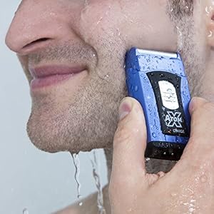 Atom X Pocket Size Razor - 100% Waterproof for Wet & Dry Shaves, Dual Foils - Image 4