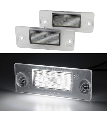Plaque D'immatriculation LED Pour Audi A3 A4 S4 RS4 – 18 SMD Blanc 6500K – Sans Erreur Canbus – IP67 - 5