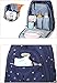 Multifunctional Mummy Large Capacity Backpack Baby Diaper Nappy Bag Nursery Changing Bag Handbag Shoulder Backpack, 33 x 42 x 17 cm, Blue