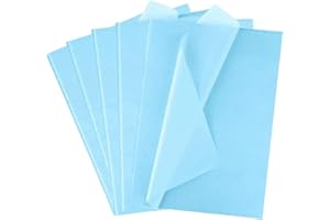 IEDAHCIT PACKAGING 5 Sheets of Baby Blue Tissue Paper-20 x30(50cmx75cm)-Gift Wrapping Paper- Acid Free-Kids Art and Craft Wrapping Paper Sheets. Baby Blue SALPACK