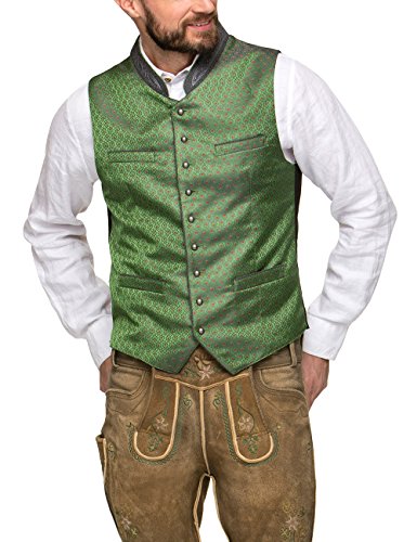 Preisvergleich Produktbild Stockerpoint Herren Trachtenweste Weste Arnie, Grün, 52