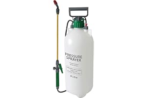 ALBERT AUSTIN Knapsack Sprayer - 8 litres Garden Pressure Sprayer, Weed Killer Sprayer Pump, Back Sprayer for Water, Chemicals, Fence, Hand Pump with Lance and Adjustable Nozzle