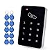 Produktbild HFeng Standalone Access Control Tastatur mit 100 EM Schlüsselanhänger RFID Zugang Control Board EM Kartenleser für Tür Lock Security System 1000 Benutzer-Kapazität