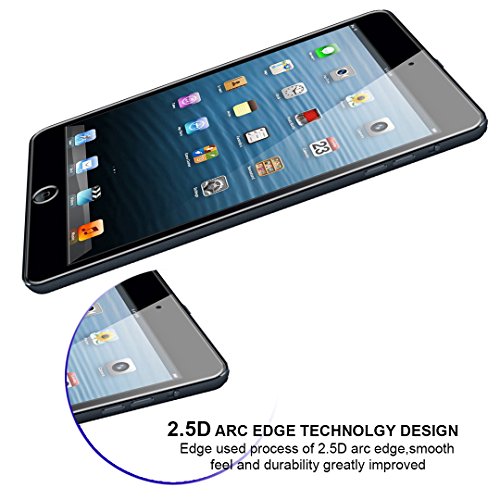 iPad Mini / iPad Mini 2/ iPad Mini 3 Panzerglas Schutzfolie, iVoler® Premium Panzerglasfolie folie Displayschutzfolie Hartglas Gehärtetem Glas DisplayPanzerglas Schutzfolie Displayschutz Tempered Glass Screen Protector für Apple iPad Mini / iPad Mini 2/ iPad Mini 3- 0,3mm Dünn, 9H Härtegrad, 2.5D Abgerundete Kanten – [Kratzfest][Hohe Transparenz] [Fingerabdruck-frei][Blasenfrei]-Lebenslange Garantie - 5