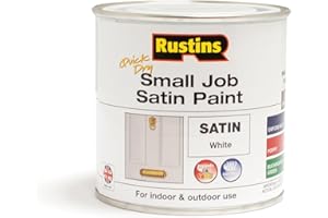 RUSTINS Small Job Satin Paint White 250ml