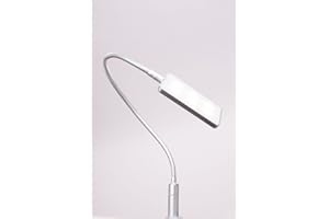 kalb Material für Möbel led luminaria para la cama de 4 W luminaria para leer luminaria flexible lámpara para la mesita de noche lámpara para la cama, selección: set de 1 gris plata