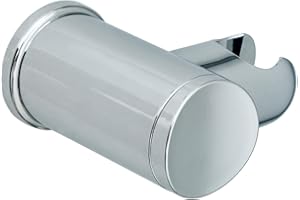 Soporte de Cabezal de Ducha/Alcachofa de Ducha para Pared - Cromo | Resistente y Ajustable | Ideal para Baños Modernos Fácil Instalación | Amaotto (TUKI CHROME)