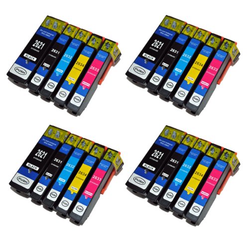 20 kompatible XL Druckerpatronen mit Füllstandsanzeige für Epson Expression Premium XP-510 XP-600 XP-605 XP-610 XP-615 XP-700 XP-710 XP-800 XP-810 Patronen kompatibel zu T2621 T2631 T2632 T2633 T2634