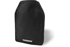 Fackelmann Funda Enfriadora para Botellas, Collar Enfriador para Botellas de Vino y Cava, Nylon Elástico con Ajuste Universal y Relleno de Gel Enfriador, Apta para Congelador, 22x16 cm, Negro, 1 ud.