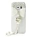 Produktbild Samsung Galaxy S6 Edge Plus / S6 Edge+ Hülle, Sense TE Strass [3D Handgefertigt] Diamant Serie Bling Schutz Handy Tasche Kristall Transparent Case klar Cover Hülle mit Retro Anti Staub Stecker - Bug Perle Anhänger