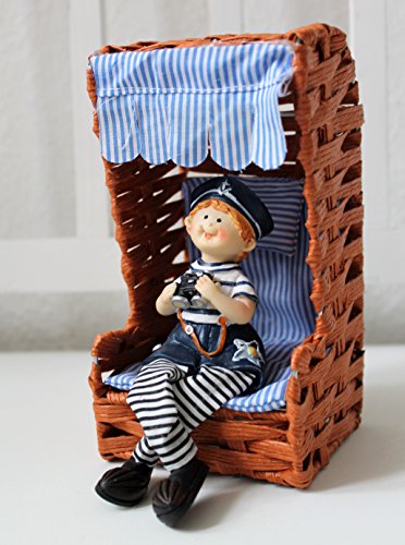 Mini Deko Strandkorb 17cm braun - 4