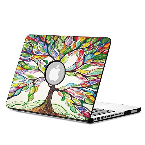 Fintie MacBook Pro 13 (Non-Retina) Hülle Case - Ultra Slim Hochwertige Kunstleder Coated Hard Shell Schutzhülle Tasche für Apple MacBook Pro 13.3" WITH CD-ROM Drive (A1278), Liebesbaum