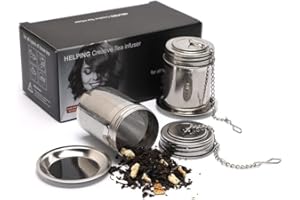 MIRTIKA Pack de 2 Infusor de Té en Acero Inoxidable Colador Filtro para Tazas de Té Café Té a Granel Hojas Sueltas
