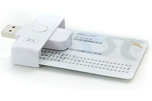 ADVANCED CARD SYSTEMS ACS ACR39U-N1 PocketMate II - Lector de Tarjetas Inteligentes Smart Card ID Eid USB Tipo A (DNI electrónico) Plegable y Compacto, Blanco