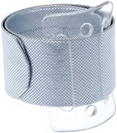 Corsage CreationsSnap Bands | Adjustable Snap-On Bracelets | Easy-to-Use Plastic Attachment | Comfortable & Versatile Fit | for Weddings & Special Occasions | 2 Pack (Silver)