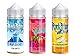 Produktbild Blue Slush + Red Astaire + Juicy Fruit Bubblegum + Triple Pack 3 X 100Ml E Liquid Vape Juice Shortfill Contains No Nicotine 0Mg