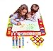 Produktbild Magic Wasser Doodle Malmatte Für Kinder 80CMx60M,TQP-CK 4 Farben Doodle Matte zum Bemalen mit 4 Wasser Doodle Stifte