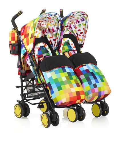 Cosatto Supa Dupa Twin Stroller 2014 Range - Pixelate