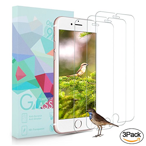  3-Unidades  Protector de Pantalla iPhone 7 Plus   6S Plus   6 Plus  ONSON   Cristal Vidrio Templado Premium Para Apple iPhone 7 Plus   6S Plus   6 Plus  9H Dureza  Alta Definicion 0 33mm   3D Touch Compatibles  