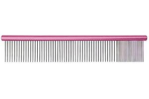 GROOM PROFESSIONAL Spectrum Aluminium Comb 80/20 Dark Pink 25cm