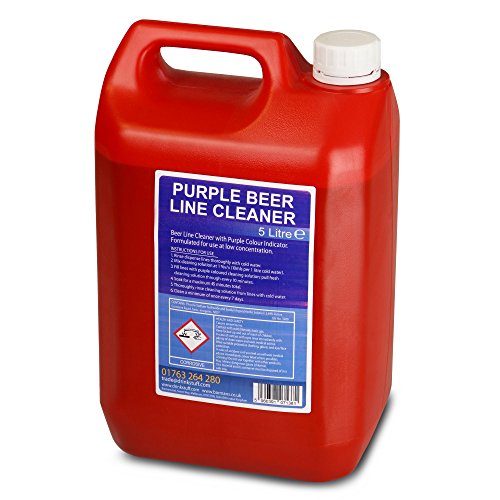 Thali Outlet - 5L Purple Beer Line Cleaner Bottle Beer Pump Cleaner Clean beer pumps, taps and fittings